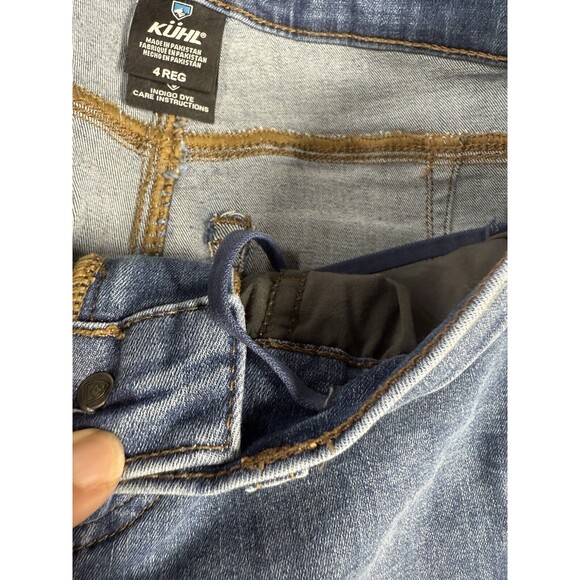KUHL Women's Kontour Skinny Denim Jeans Pants Size 4 Regular‎ Blue Wash - Picture 4 of 11